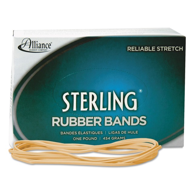 Alliance Sterling Ergonomically Correct Rubber Bands, #117, 0.125 X 7 Inches, 250 Per 1Lb Box (7385436375476)