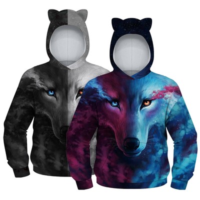 3d wolf sweatshirt