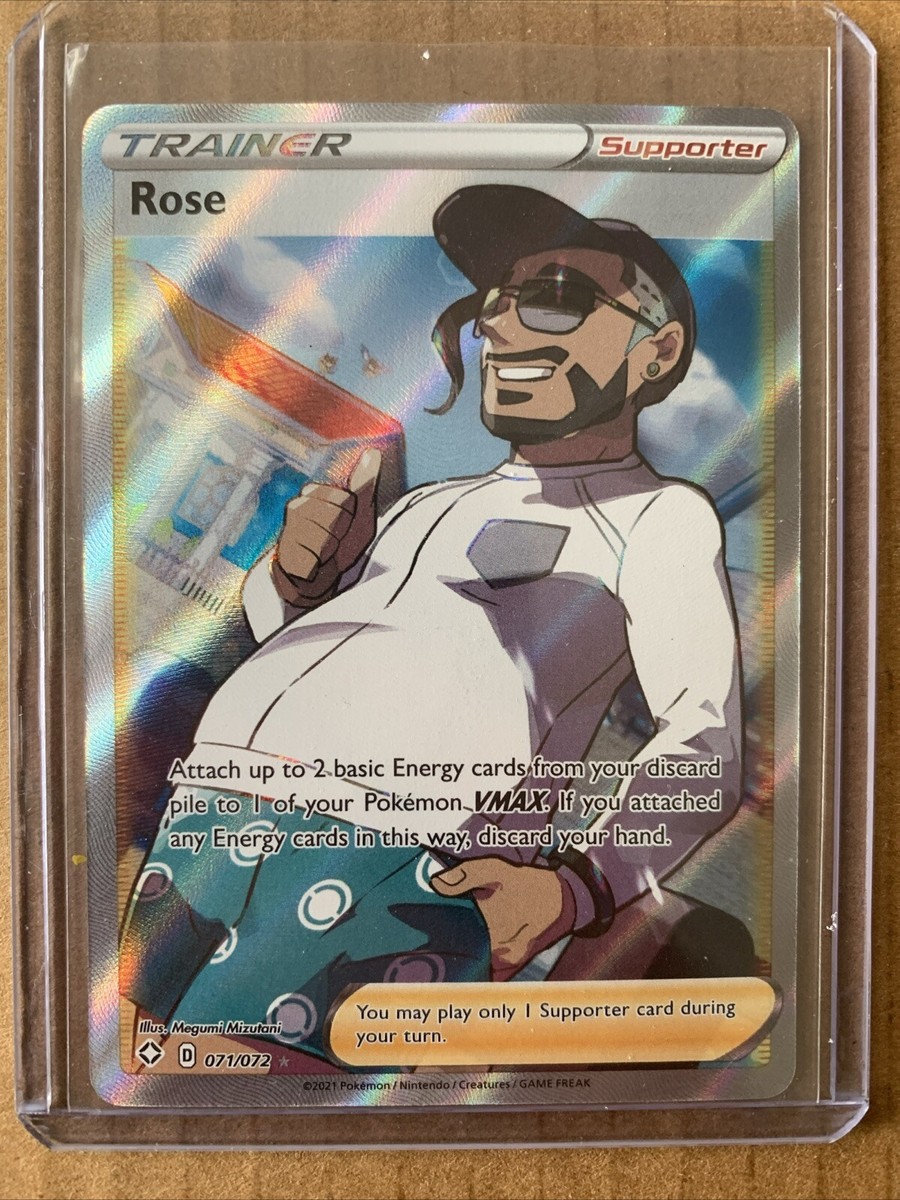 full art rose pokemon card 065/063}Cynthia's Roserade [Fire] Resistance Rose (Full Art) - SWSH03: