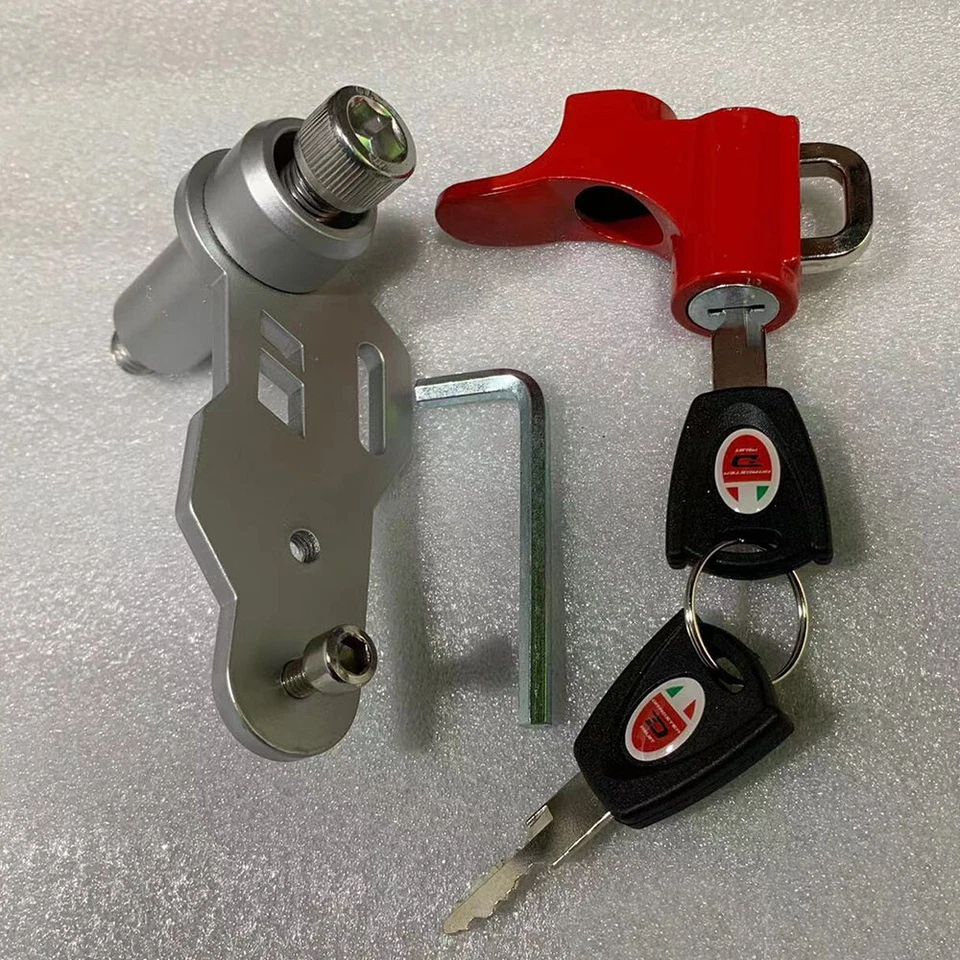 JERBOR Helmet lock Hook lock red For Italjet Dragster 200 125 - Imagen 2 de 2