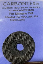 SHIMANO TRINIDAD 16A, 20A & 30A,  TRANX 500HG CARBONTEX DRAG WASHERS