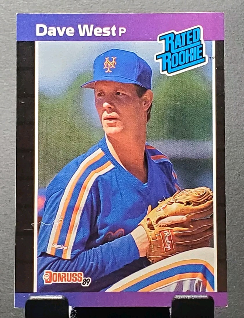 1989 Donruss #41 Dave West METS Rated Rookie baseball card⚾️NM/MT