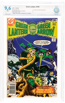 Green Lantern #106 (DC, 1978) CBCS 9.6 NM+ White Pages Mike Grell cover   cgc