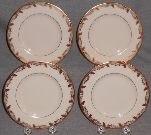 Set (4) Lenox ESSEX PATTERN Dessert or B&B Plates MADE IN USA - Picture 8 of 8