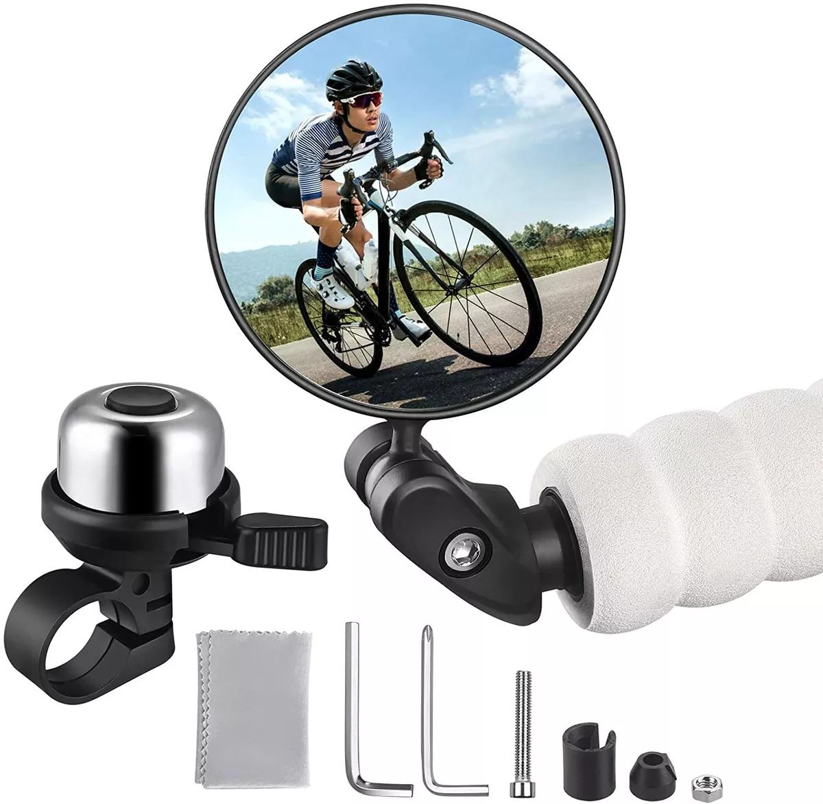 Bicycle mirrors best sale for handlebars