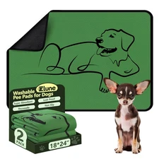 Zlune Washable Pee Pads for Dogs Reusable, 2 Pack 18"x24" Training Puppypads ...