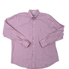 Peter Millar Crown Finish Men's Pink Button-Down Dress Shirt XL Lkng Sleeve