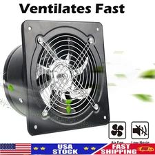 8" Exhaust Fan Ventilation Extractor Fan 110V Wall-Mounted Blower Duct Fan USA