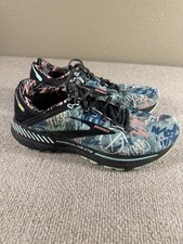 Brooks Adrenaline GTS 22 Womens 9 B Black Yucca Flamingo Pink Running Shoes