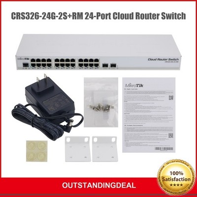 CRS326-24G-2S+RM 24-Port Cloud Router Switch ROS Dual System for MikroTik ot25 #