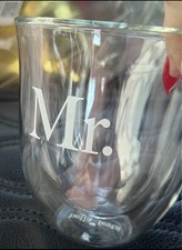 Wine Whiskey Etched Mr. and Mrs. Glasses - New Wedding or Anniversary