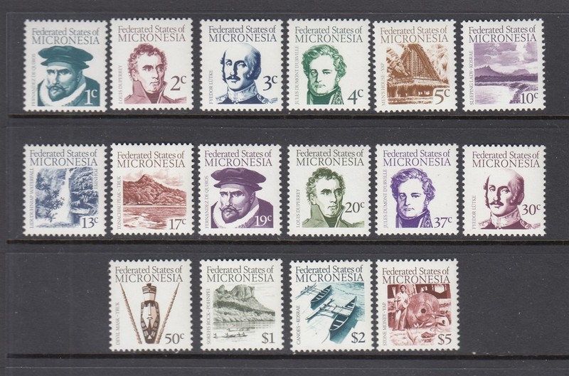 Micronesia #5-20 SET- NICE - Set of 16 (Mint Never Hinged) cv$16.00