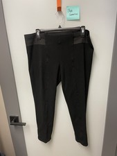 Simply Vera Wang Black Ankle Dress Pants Leggings Size XL