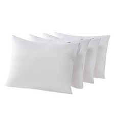 4 Pack Waterproof Down Feather Proof Pillow Protectors with 4 Pack King 20x36 