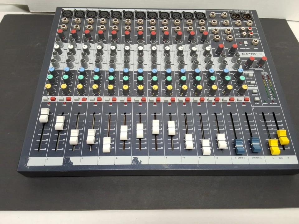 Soundcraft EPM12 - 12 mic 2 stereo mixer console live sound desk audio recording - Image 2 of 4