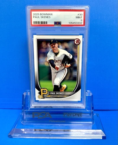 Paul Skenes PSA Graded 9 ! 2025 Bowman ! ⚾️