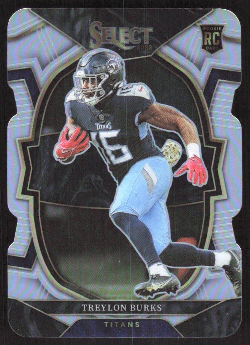 5176J 2022 Panini Select #39 Treylon Burks Silver Prizm Die Cut