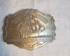 Belt Buckle Livingston Wells  Co Foreign Domestic Gold Dealers