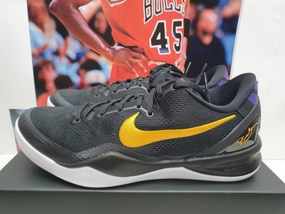 Nike Kobe VIII 8 Protro Lakers Away Herren UK 11 EUR 46 (HF9550 001)