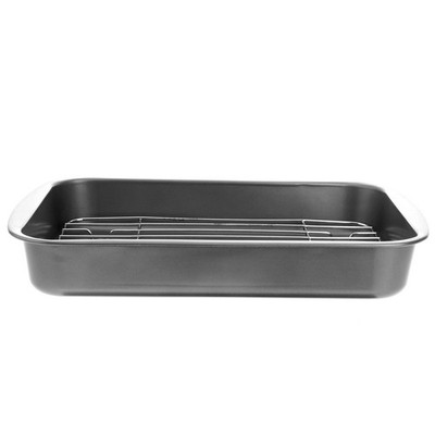 1 Set Backform aus Edelstahl mit Netzgestell für die Küche (Silber)