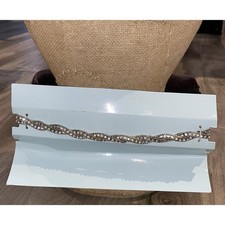 New Beautiful Rhinestone Wedding Bridal Belt Costume/Sash W/Velvet Padded Holder