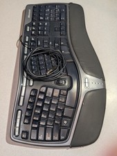 Microsoft Natural Ergonomic Keyboard 4000 v1.0 USB Tested Works Cosmetic Damage