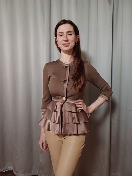 Women Rinascimento Blazer Warm Chocolate Polyester