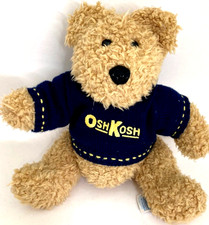 Eden OshKosh B  Gosh Teddy Bear Plush 13  Jointed Limbs Blue Sweater Vintage