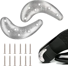 Metal Heel Plates 1 Pairs Sole Repair Kit with Nails Shoes Heel Taps Tips Repair