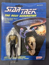 Star Trek The Next Generation LT COMMANDER DATA Galoob Blue Face VERY RARE MOC
