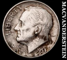 1953-S Silver Roosevelt Dime - Scarce  Better Date  No Reserve  #K1734