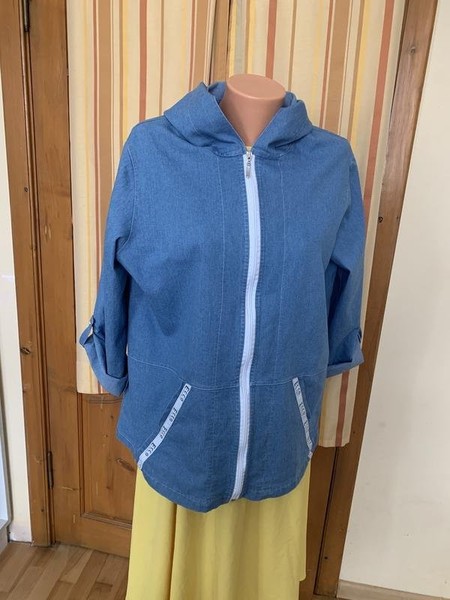 Women Ecco Jacket Navy Cotton 42 / XL / 50