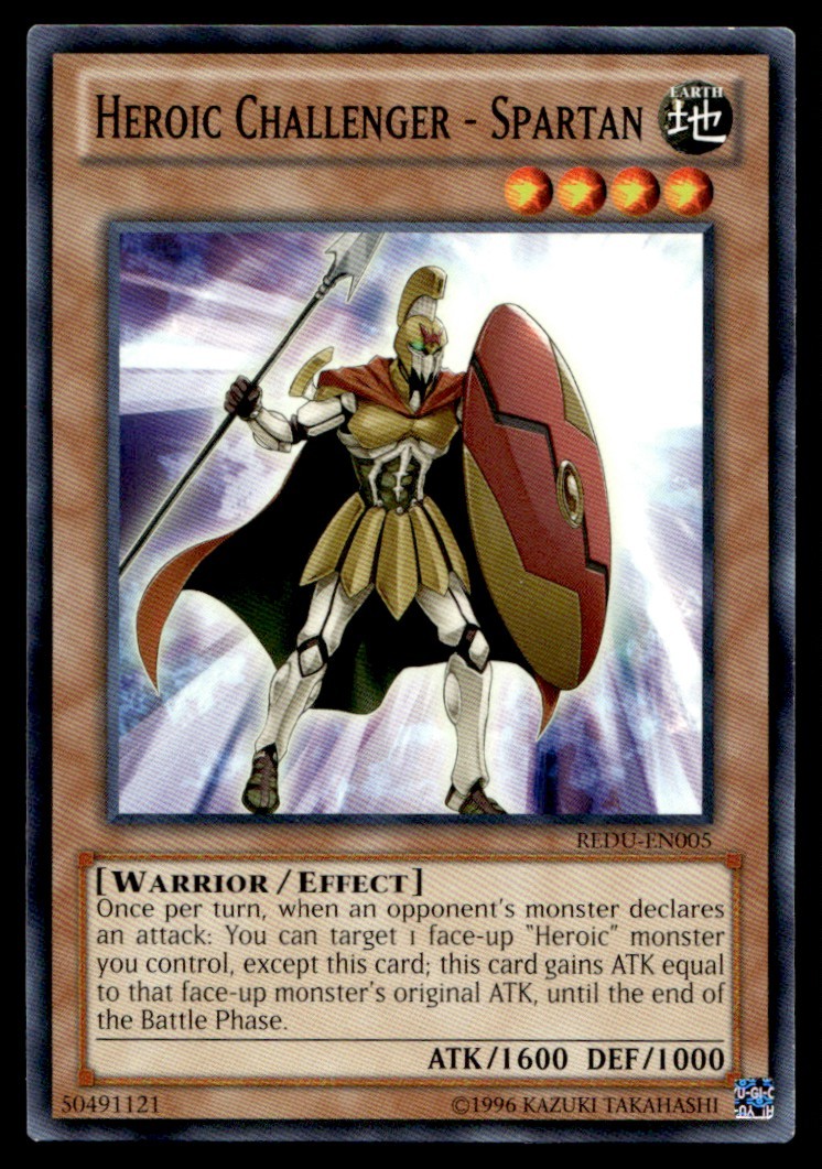 Heroic Challenger - Spartan REDU REDU-EN005 MP YuGiOh Buy 10 Get 10 Free | Free