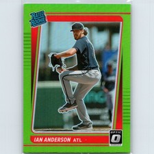 2021 Panini Donruss Optic - Ian Anderson #47 - Lime Green - Atlanta Braves