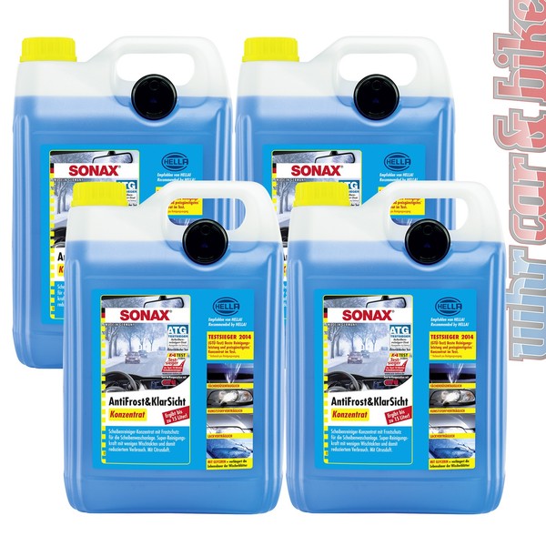Sonax Frostschutz Konzentrat 4X 5L Antifrost&Klarsicht Scheibenreiniger-image