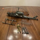 Vintage 1983 GI Joe Dragonfly Helicopter Wild Bill Figure ARAH Parts Repair Lot