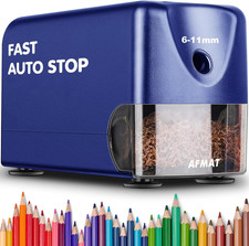 AFMAT PSX3 Heavy Duty Electric Pencil Sharpener for 6-11Mm Colored Pencils, Clas