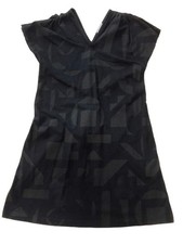 mina perhonen Factory Dress Black Olive Size 36 Used from Japan -Shipping from