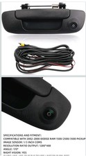Tailgate Handle with Backup Rear View Camera Compatible with 2002-2008 Dodge Ram