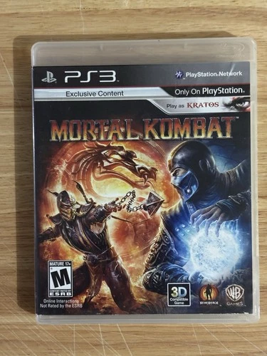 Mortal Kombat ~ Sony PlayStation 3 PS3 ~ w/ Kombat Pass Insert