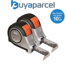 Bahco MTS-5-25-E / MTS-8-25-E Tape Measures Metric Imperial 5m 8m Twin Pack