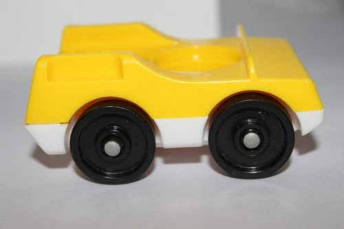 Vintage Fisher Price Little People Neighborhood House Yellow Car Replacement