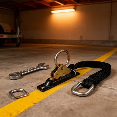 10 EMAIL Track Secure Anchors Single Slot Soft handling Trucks Trailers Footwear