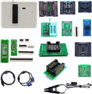 RT809H Programmer 10 Adapters Emmc-Nand Flash Extremely Fast Universal Chip Prog