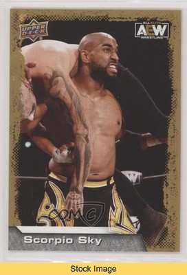 2022 Upper Deck AEW All Elite Wrestling Gold Scorpio Sky #26 READ c6q