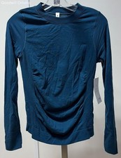 Athleta Womens Size S Coastal Teal Long Sleev...