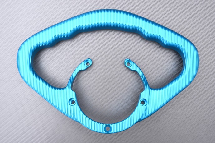 Poignée de réservoir moto CFMOTO 450SR-S anti-dérapante en aluminium bleu