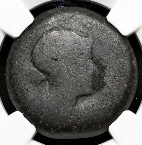 EGYPT, Cleopatra VII. 51-30 BC. Æ Diobol (80 Drachmae), NGC AG