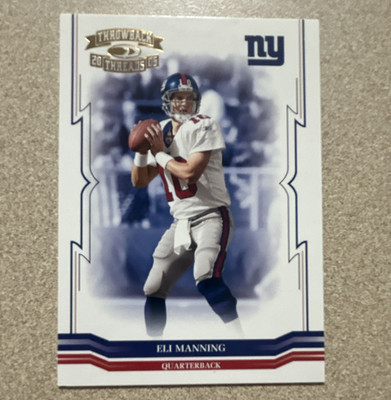 Donruss/Playoff 2005 Throwback Threads Eli Manning Giants #94 Gold Holofoil /99