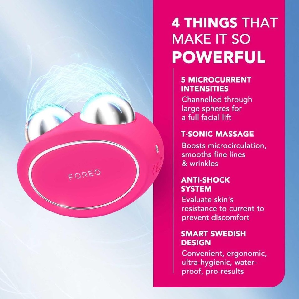 FOREO BEAR™ advanced microcurrent facial toning device & sculpting tool ...
